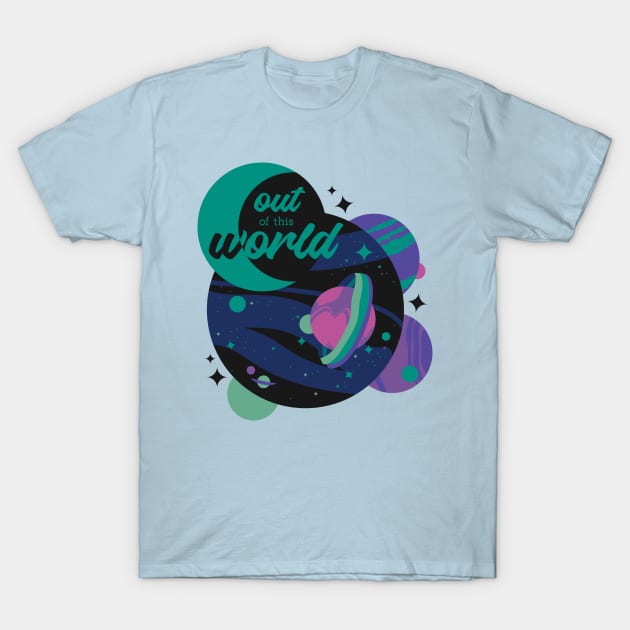 Out of this World [starry shores] T-Shirt by deadbeatprince typography